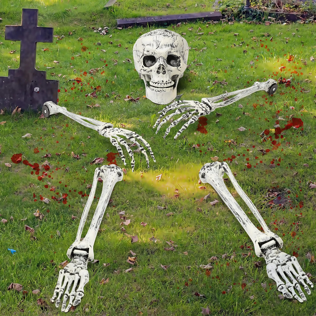Halloween Skeleton Stake Decorations, Realistic Skeleton Arm Leg Bones