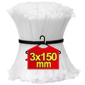 Black White Nylon Cable Ties Adjustable Self-locking Fastening Rings Zip Tie Cable Wires Fixing Ties for Home Offices Industrial