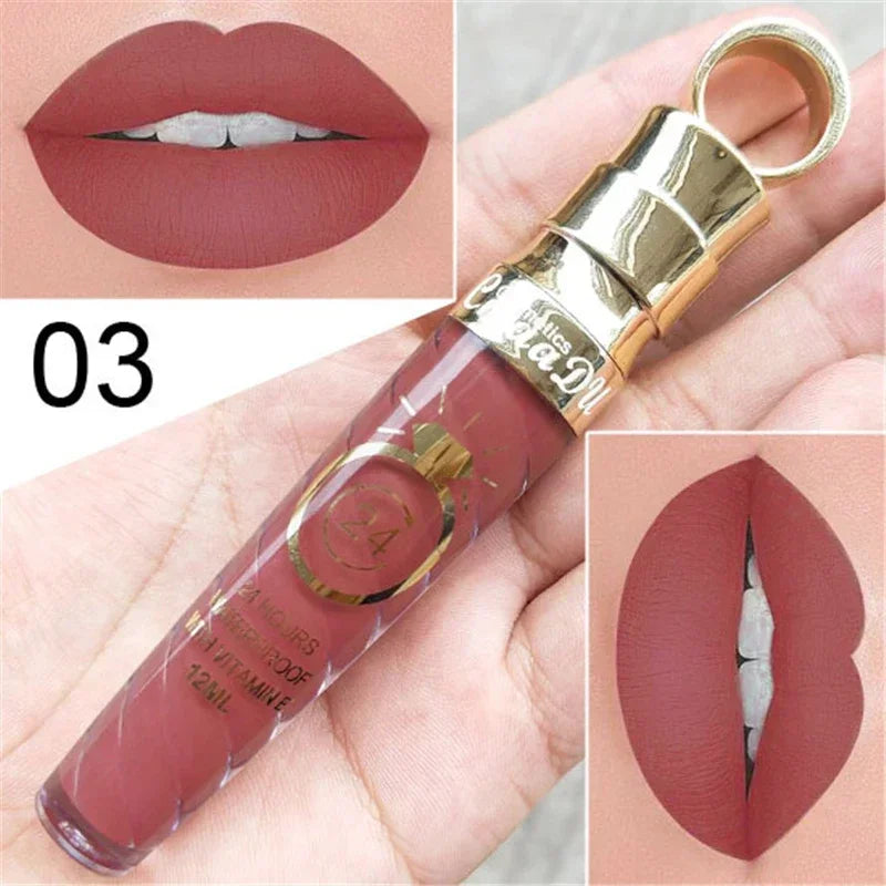 20 Colors Matte Liquid Lipstick Waterproof Long Lasting