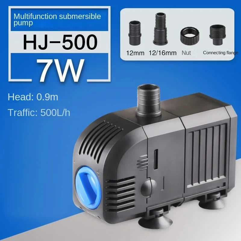 Ultra-Quiet HJ series 500—3000L/H Submersible Water Fountain Pump Filter Fish Pond Aquarium Water Pump Tank Fountain