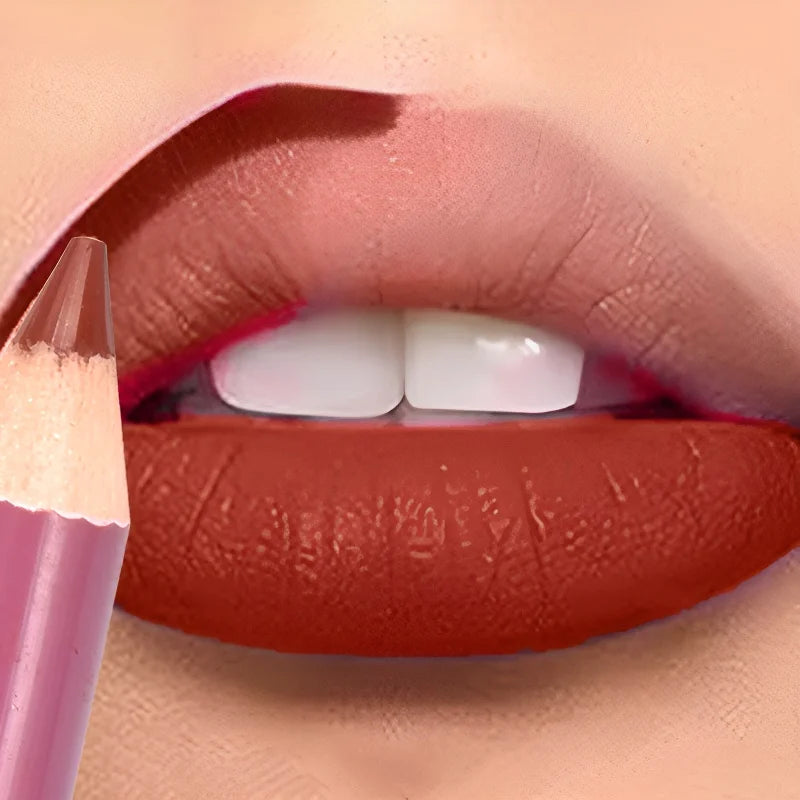 Dark Brown Waterproof Lip Liner Matte Long Lasting 28 Colors