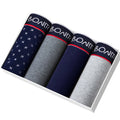 4pcs Cotton Boxers For Man Underwear Sexy Print Men's Panties
