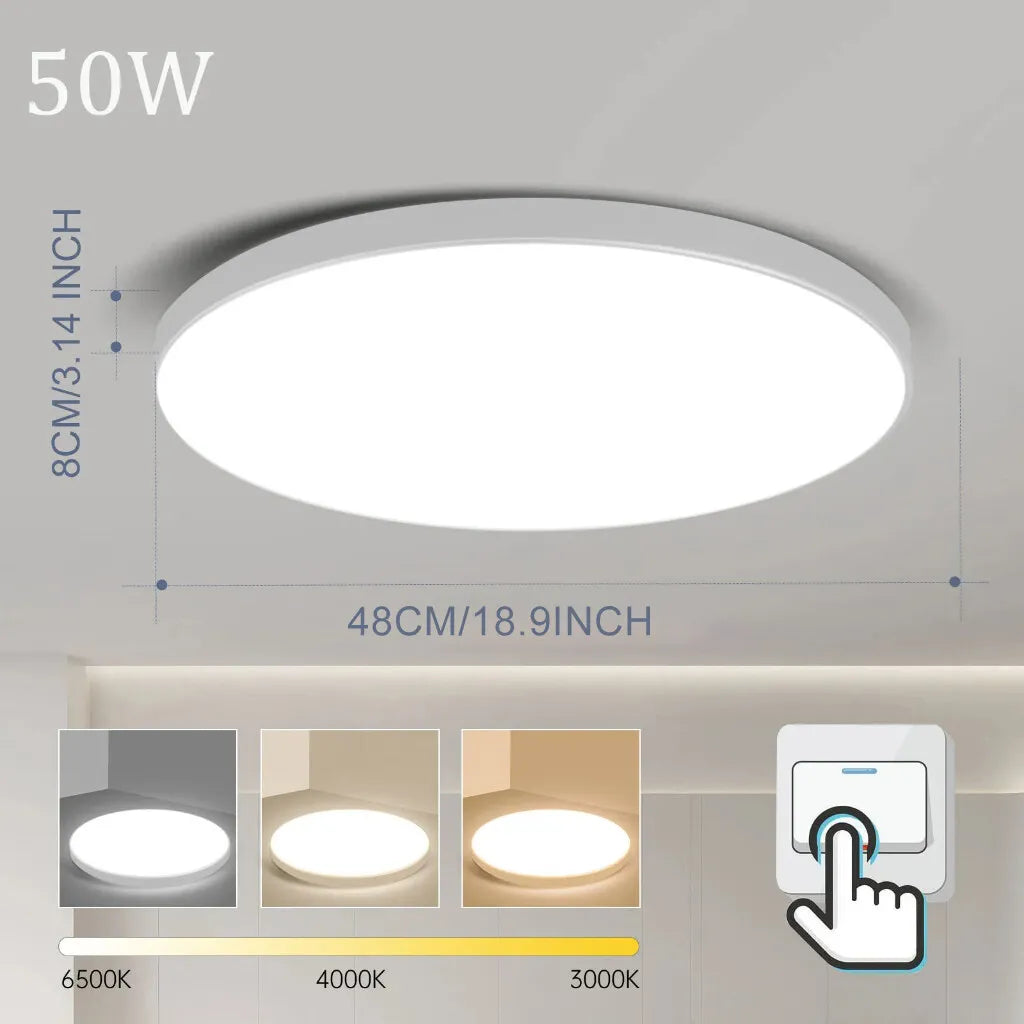 Remote LED Ceiling Lamp Dimmable  40W 50W 60W