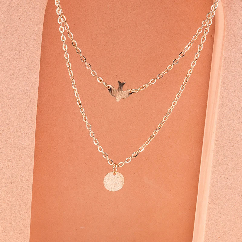 Aihua Fashion Infinity Pendant Necklace for Women Gold Silver Color Chains Infinity Symbol Party Collares Jewelry on the Neck