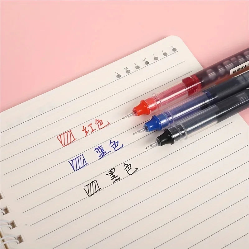 3-102Pcs/set High Quality Needle Type Gel Pens Straight