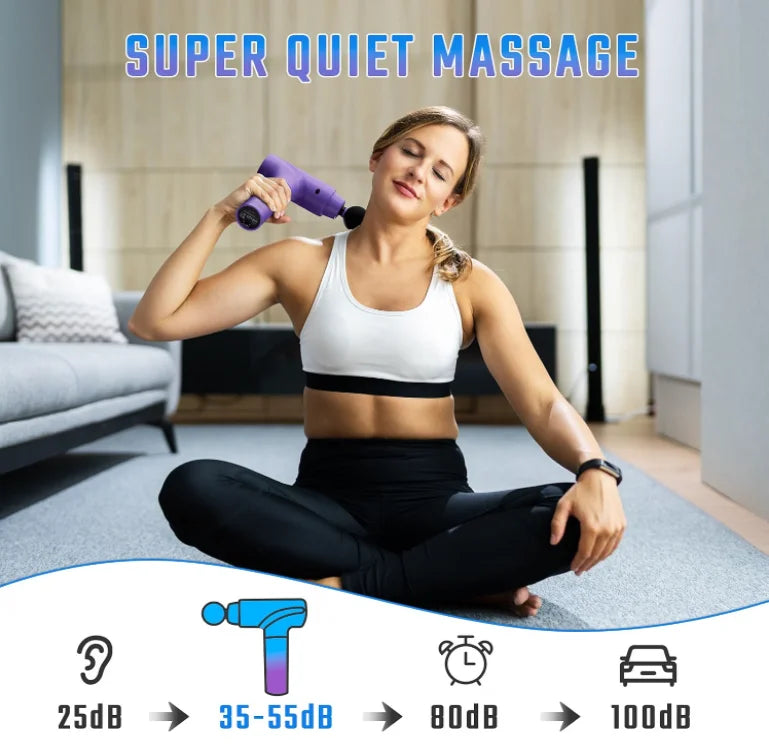 Massage Gun Deep Tissue, Muscle Massage Gun with 9 Attachment Heads 20 Speeds