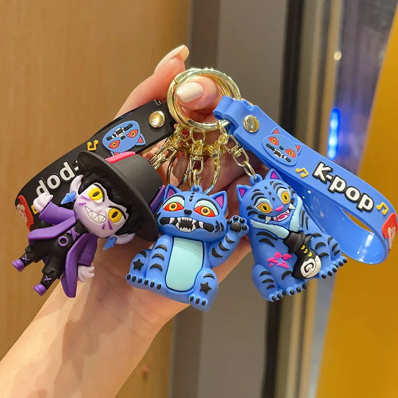 2026 K-pop Idol Group Keychain Rumi Mira Zoey Anime Figure Keyrings PVC