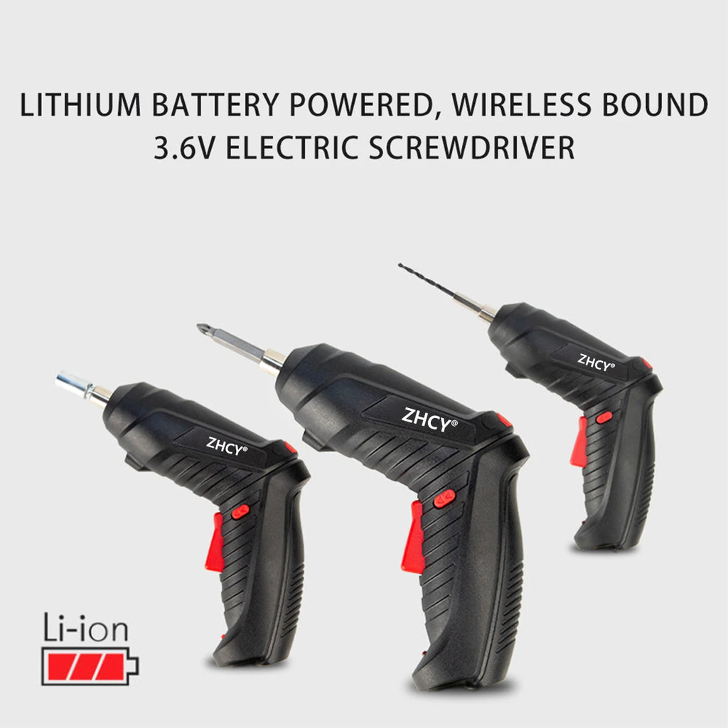 47Pcs 4.2V Rechargeable Cordless Electric Screwdriver Mini Drill Set With Lithium Battery For Household Maintenance Power Tools