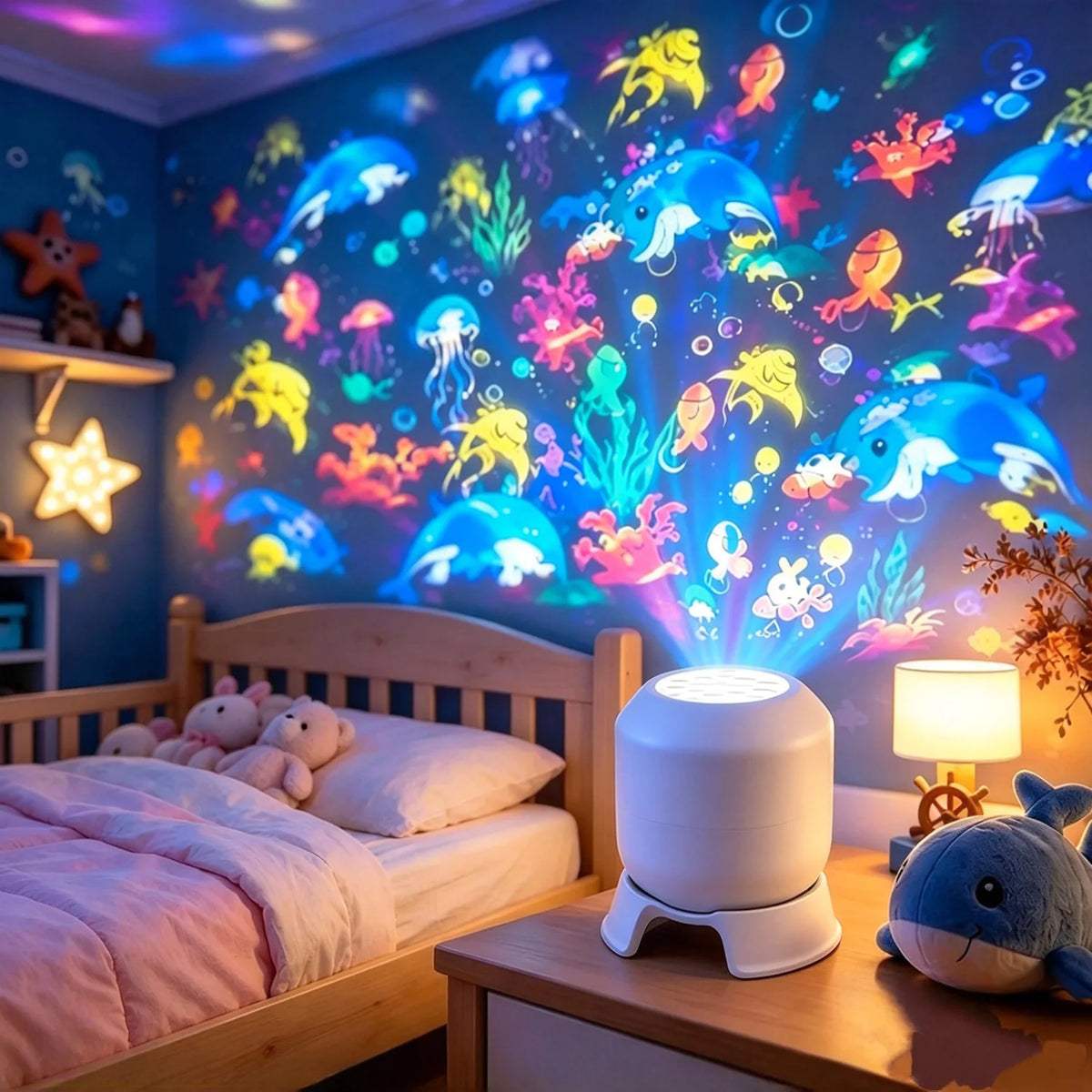 Halloween Projector Led Night Lights USB Dynamic Rotating
