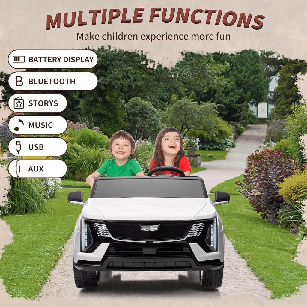 24V Kids Ride on Car Licensed Battery Powered Electric Vehicle w/Remote Control, 2 Seater 4-Wheel Shock Absorbers Smooth Start