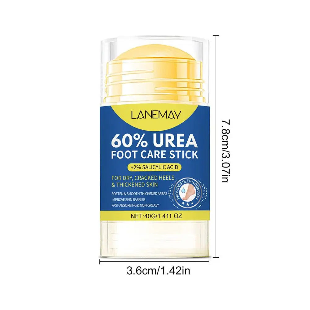 60% Urea Foot Cream Care Deep Moisturizing Foot Callus Remover Soften Cracked Heel Repair Cream Nourishes for Feet, Knees