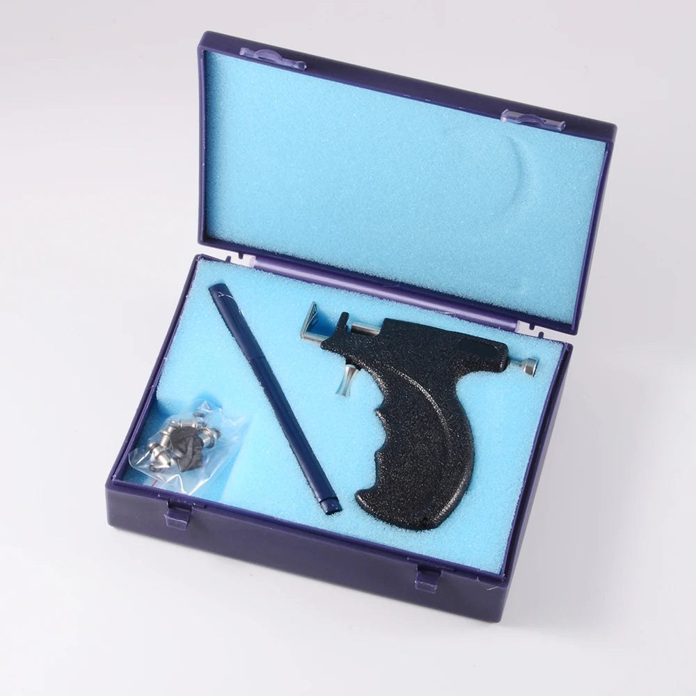 Professional Ear Piercing Gun Tool Set Steel Stud Earrings Safe