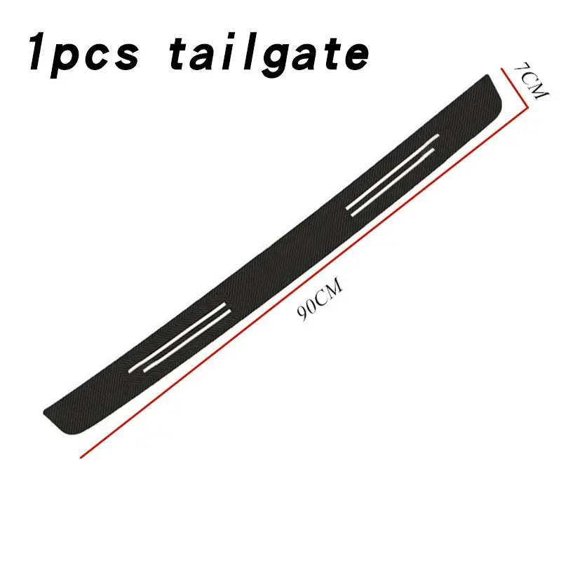 High quality Sport Carbon Fibre Threshold Protection Strip Universal Anti-scratch and Anti-collision Door interior Strip Sticker