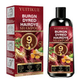 YUITIKUE Burgundy Red Hair Dye Shampoo 9 In 1 Instant Coloring