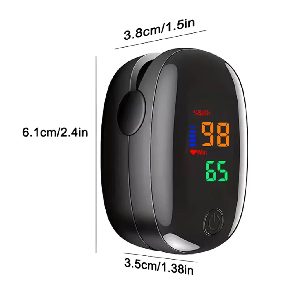 1pc Finger Pulse Oximeter Medical Portable Blood Oxygen Oxymetre Heart Rate Saturation Meter OLED Oximetro De Dedo LED Display