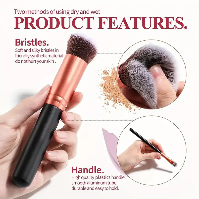 14PCS Makeup Brushes Set Professional Foundation Eye Shadow Concealers Blending Blush Brush Kabuki Soft Fluffy Women Beauty Tool