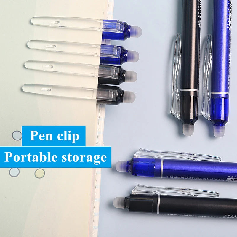 0.5mm Retractable Erasable Gel Pens Set with Refills