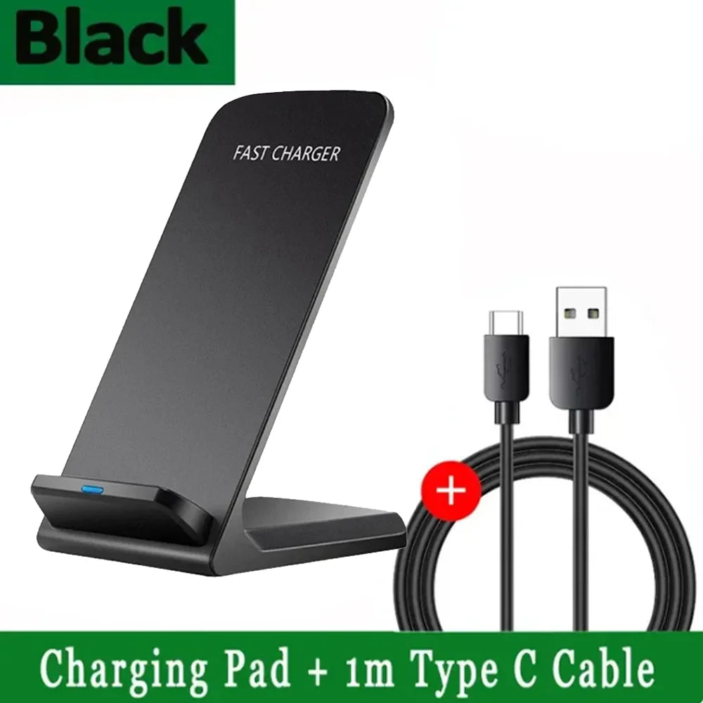 30W Wireless Charger Stand Pad for iPhone 17/16/15/14/13 Pro XR 8 X XS Max Samsung Xiaomi Induction Fast Charging Dock Station