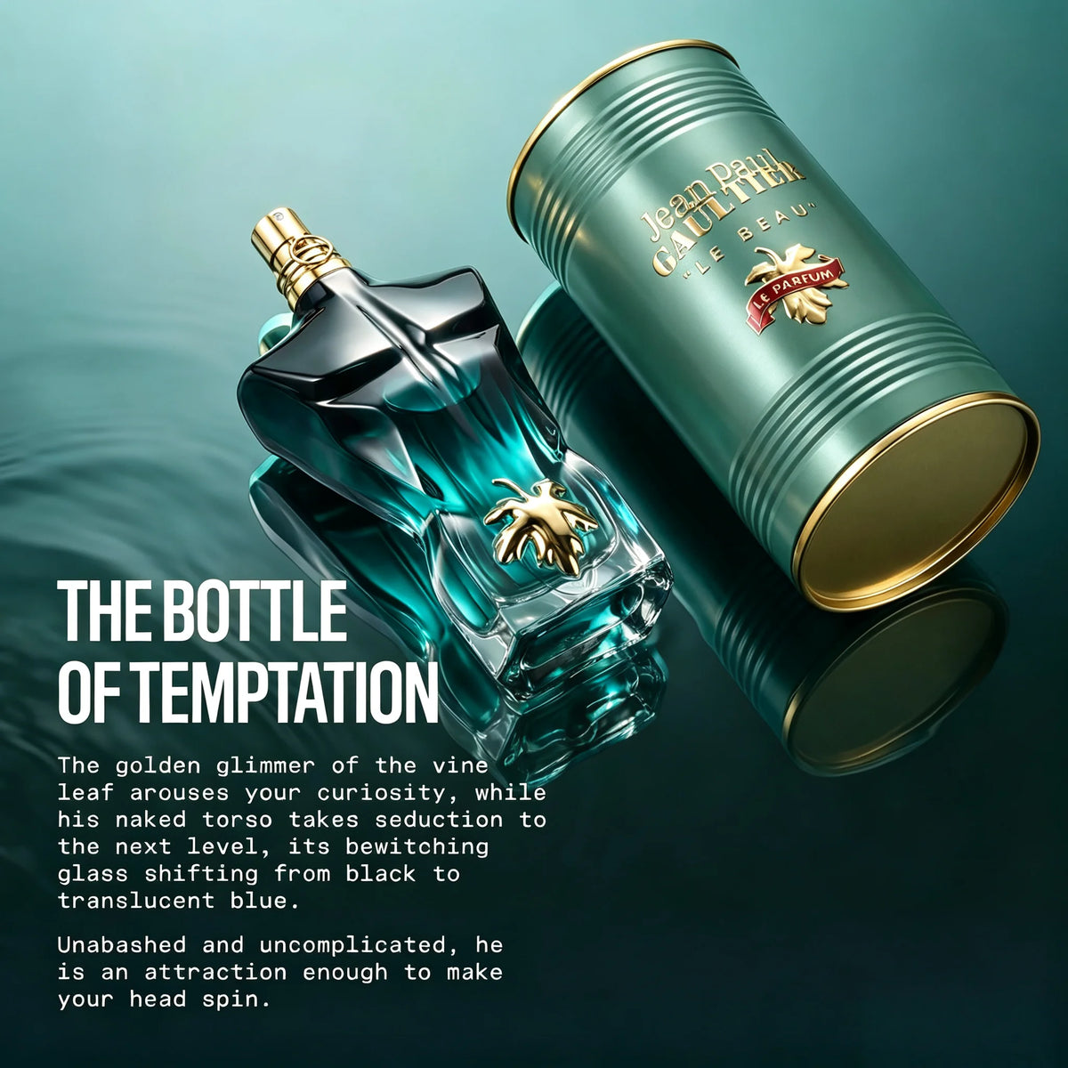 Jean Paul Gaultier Le Beau Eau De Toilette for Men - Long Lasting Addictive Aromatic Woody