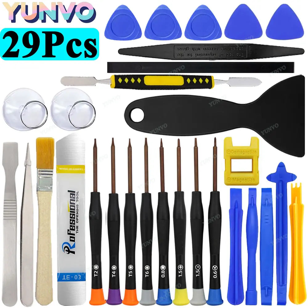 Professional Mobile Phone Repair Tool Kit, Precision Screwdriver Set for iPhone Android, Multi-Function Disassembly Opening Tool