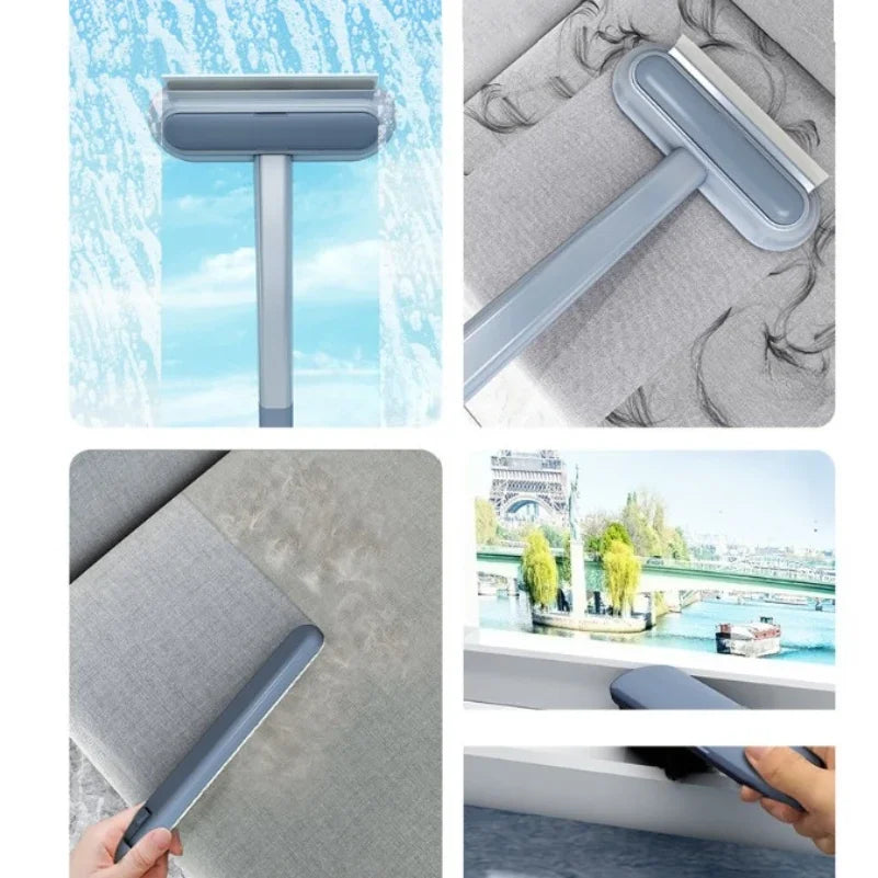 3 in 1 Disassembly Cleaning Screen Window Brush with Screen Mesh Brush, Cleaning Brush, Scraper , Dual Purpose Dry and Wet Tool