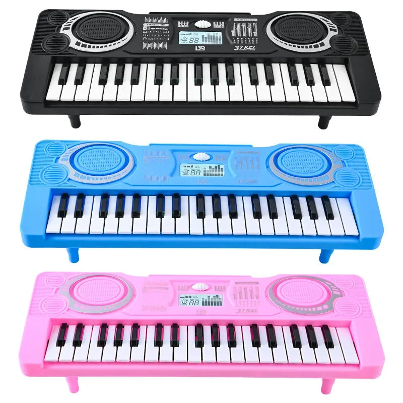 Portable 37 Keys Digital Keyboard LED Display Digital Electronic Piano