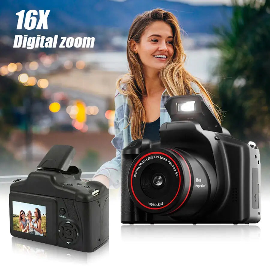 4K Digital Photography Camera 16MP Camcorder  Vlog Video Recorder