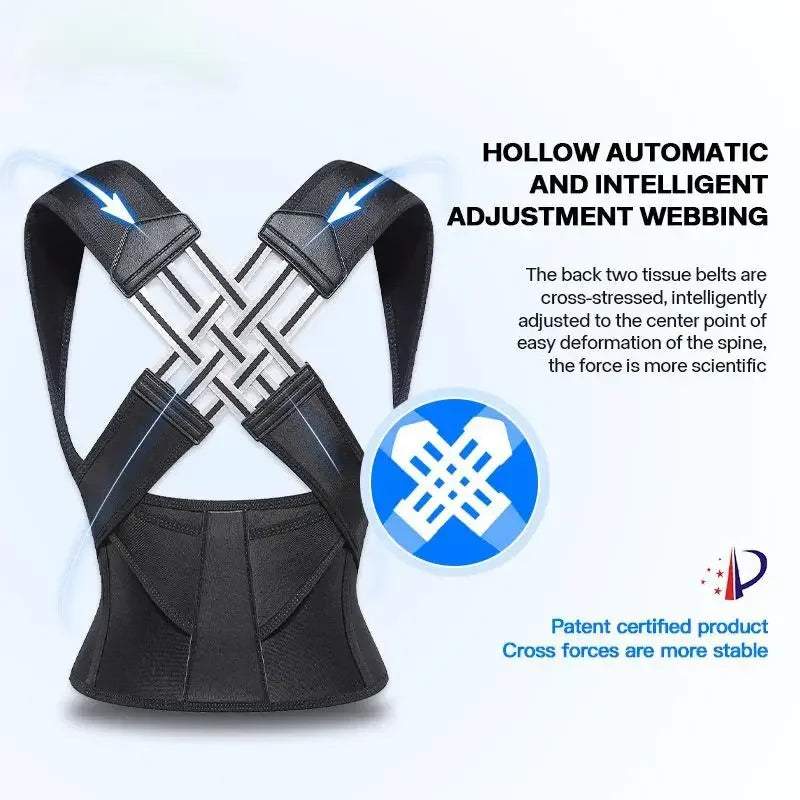 Posture Corrector | Adjustable Back Support Belt for Abdominal Waist Correction