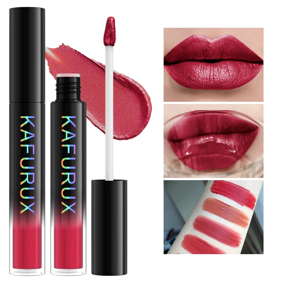 20 Colors Shimmer Lip Glaze Long Lasting Glitter Liquid Lipstick Korean