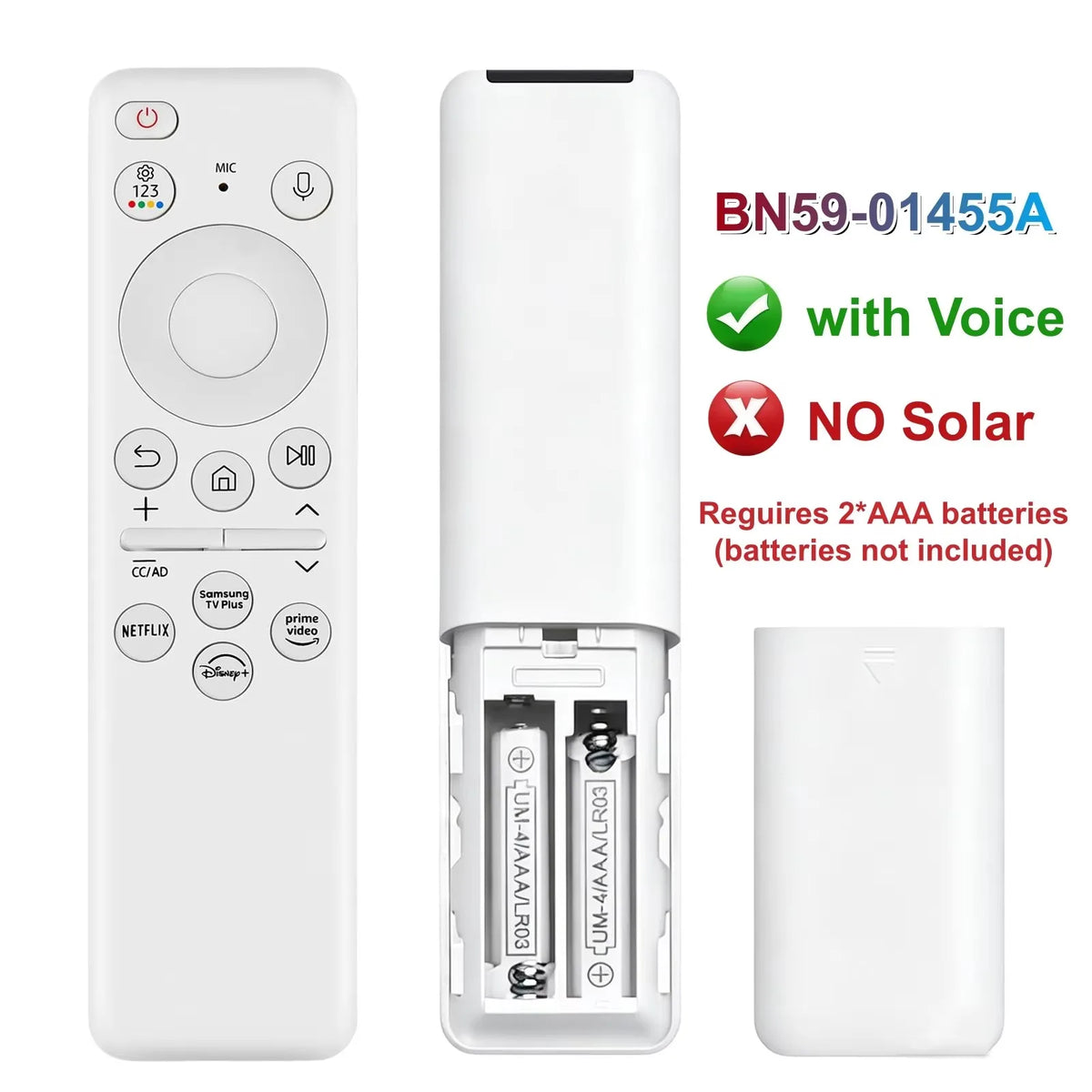 BN59-01432A/1455A Voice Remote for Samsung Smart TVs