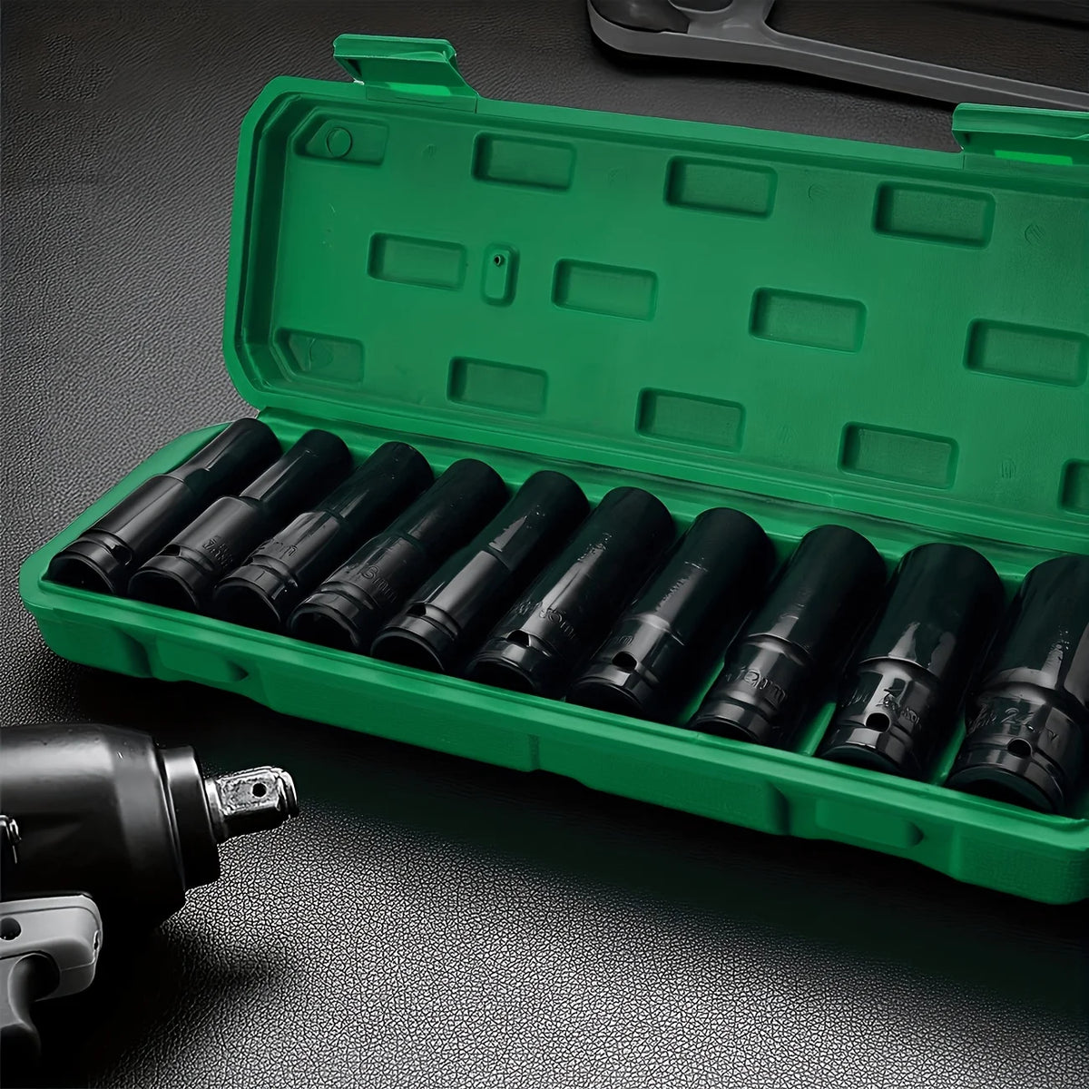 10Pcs of Extended Socket Head Electric Socket Set Telescopic Socket Head Automotive Maintenance Tool Hexagonal Extension