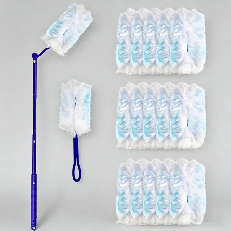 Extended Pole Dust Collector Disposable Fiber Cloth Electrostatic Precipitator Household Office Magic Duster CCD003