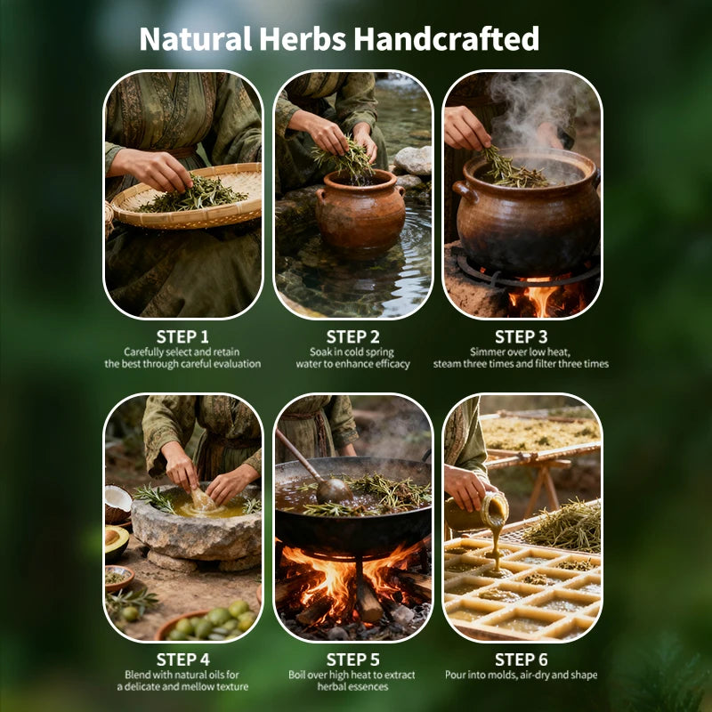 120g Usman Grass Handmade Shampoo Soap Natural Hair Loss Treat Strengthens Roots Hair Growth Bar Herbal Shampoo Soap Hair Care