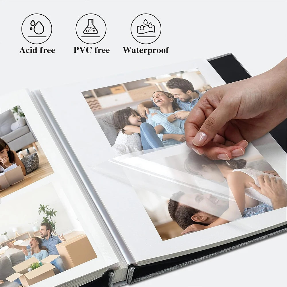 Large Photo Album Self Adhesive 20 Sheets/40 Pages DIY Bookshelf Album for Baby Family Anniversary Wedding Photo Storage