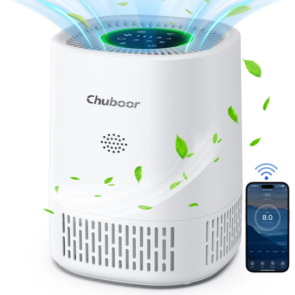Chuboor Air Purifiers for Bedroom Home ,Filter Cleaner with Sponge Filters