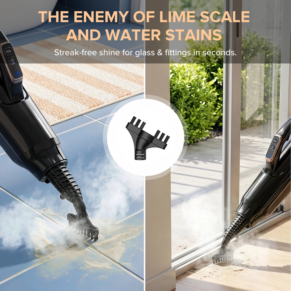 Lubluelu 1580W 6 in 1 Steam Mop Steam Cleaner Steam Broom Cleaner Electric Steam Mop Removes Stubborn Stains with 500ML Tank.
