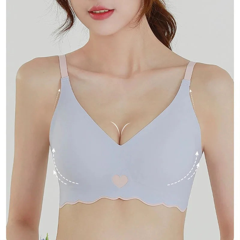 Women Seamless Bras Adjustable Straps Brassire Underwire Soft Sleeping