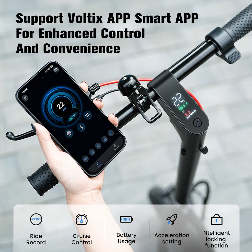 iScooter W6 10inch Electric Scooter 500W Adult E-Scooter 36V 10.5Ah  35km/h Speed Support APP 30km Range City Electric Scooters