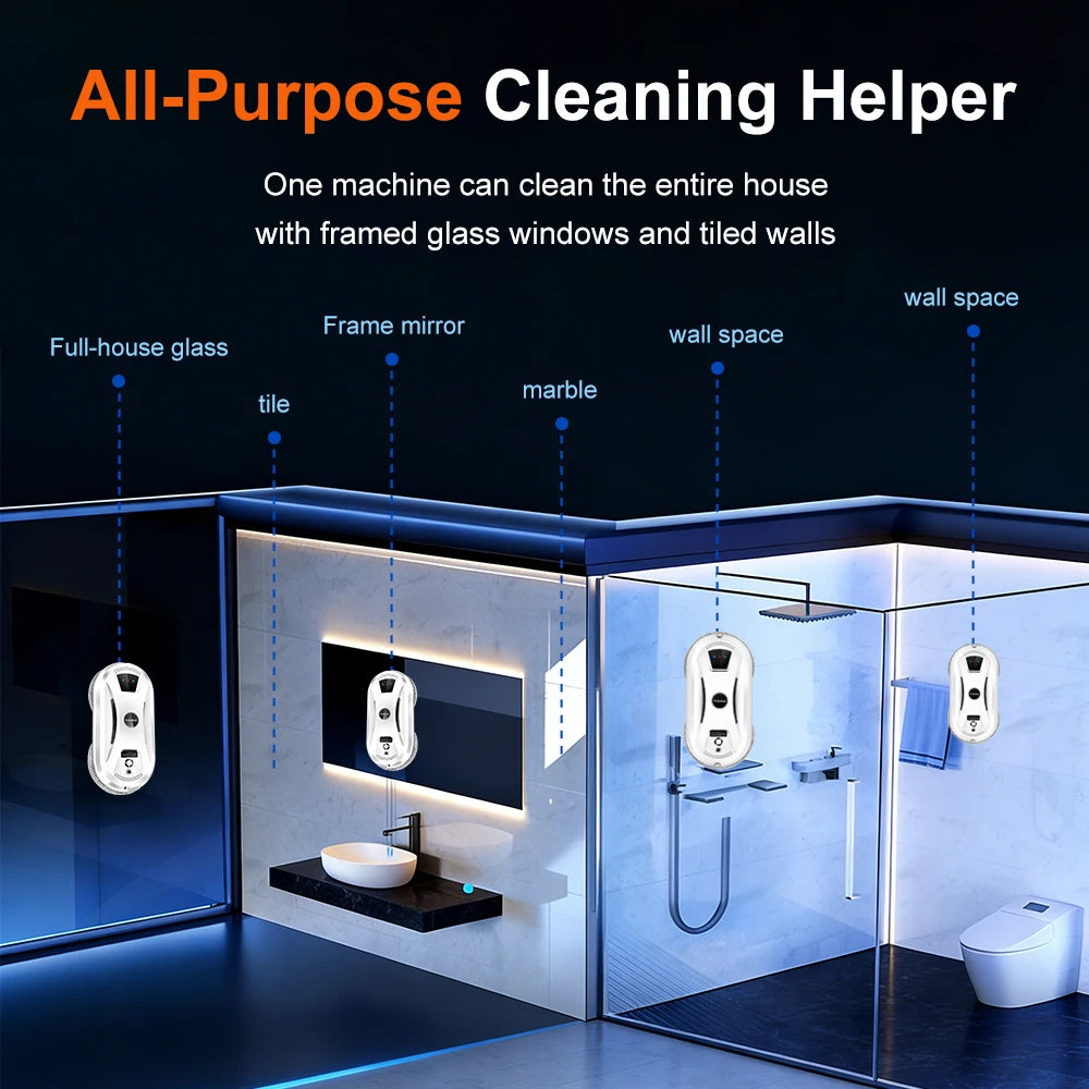 PuRuiKai Household Window Automatic Water Spray Cleaning Robot.