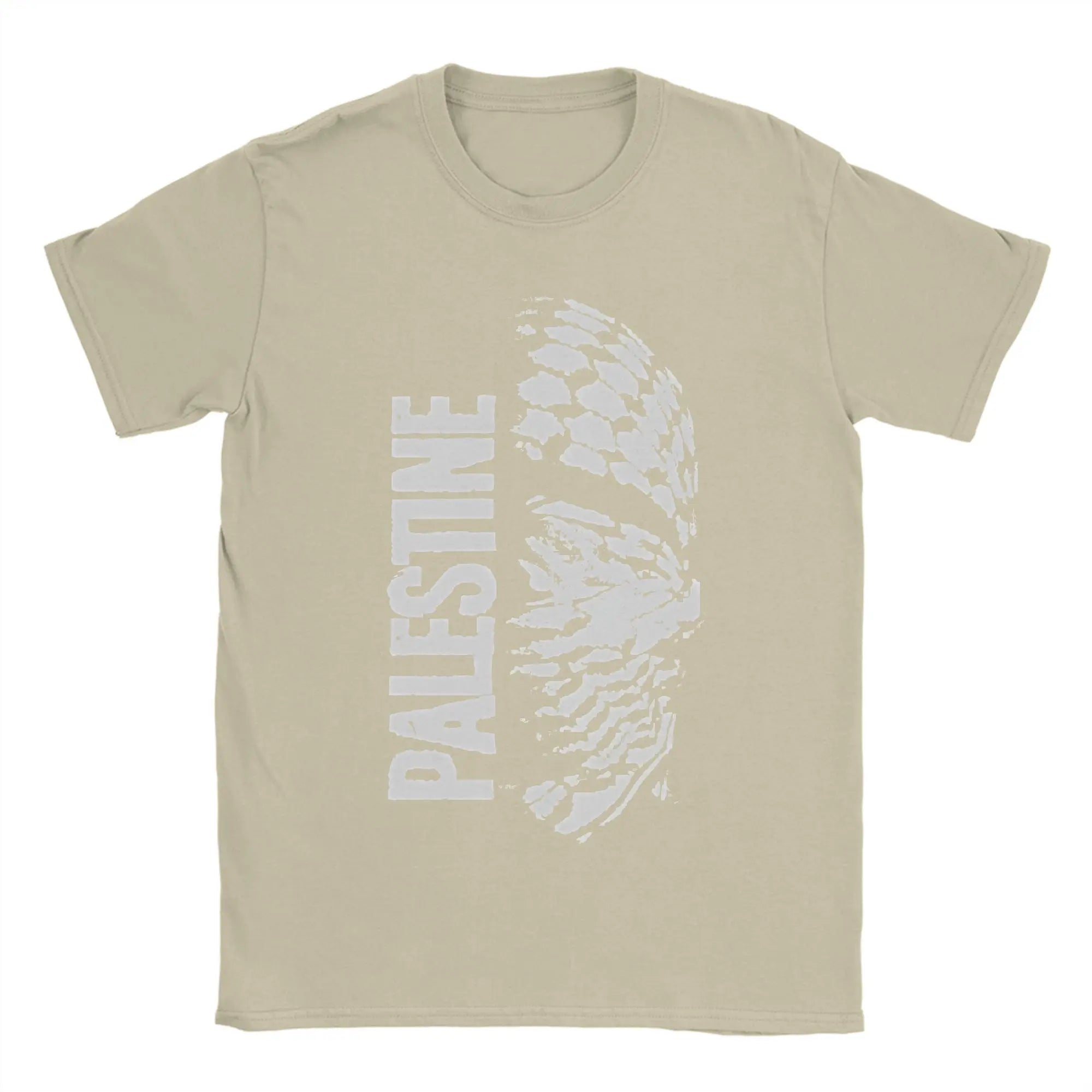 Men's Palestine Map  T Shirts  Cotton Clothing Novelty Short Sleeve Crewneck Tee Shirt Plus Size T-Shirts