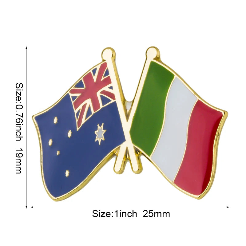Australia Flag Badge Brooch Natinal Lapel Pins Flag Lapel Pins Country Flag Badge