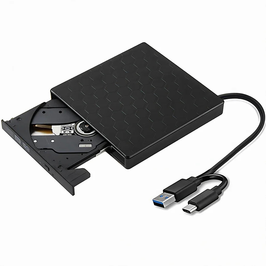 USB 3.0 Slim Type-C External DVD RW Drive CD Writer Burner Reader Player Optical Drives For Laptop PC DVD Burner DVD Portatil