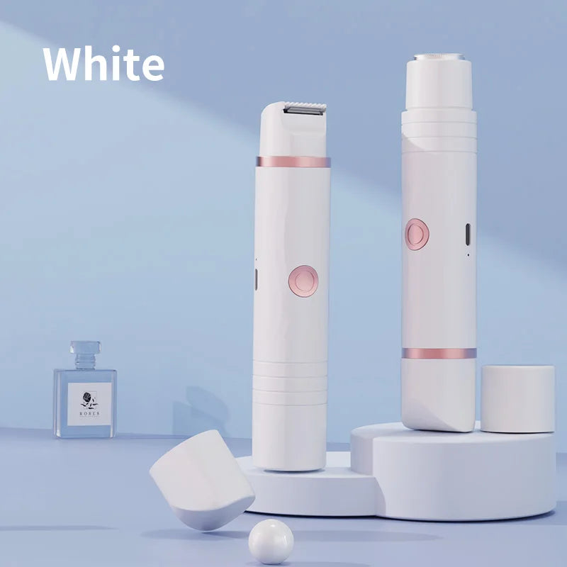 Double Head Electric Epilator Women Rechargeable Painless Hair Remover
