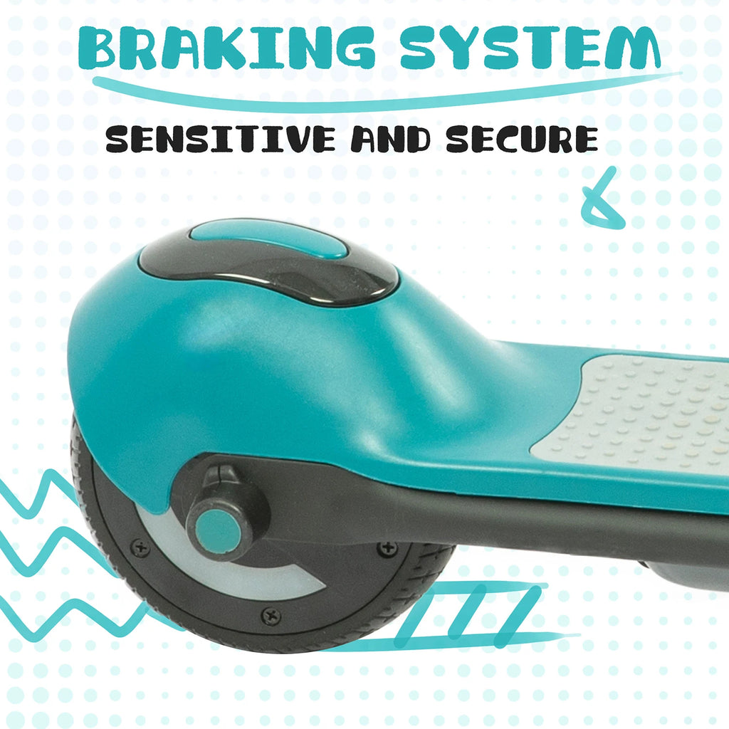 Sinaopus 110W Kids Electric Scooter 6.5 Inch, Foldable Scooter with Bluetooth Music, LED Lights, 14km/h Riding Speed E-Scooter,Safe & Fun Ride for Children
