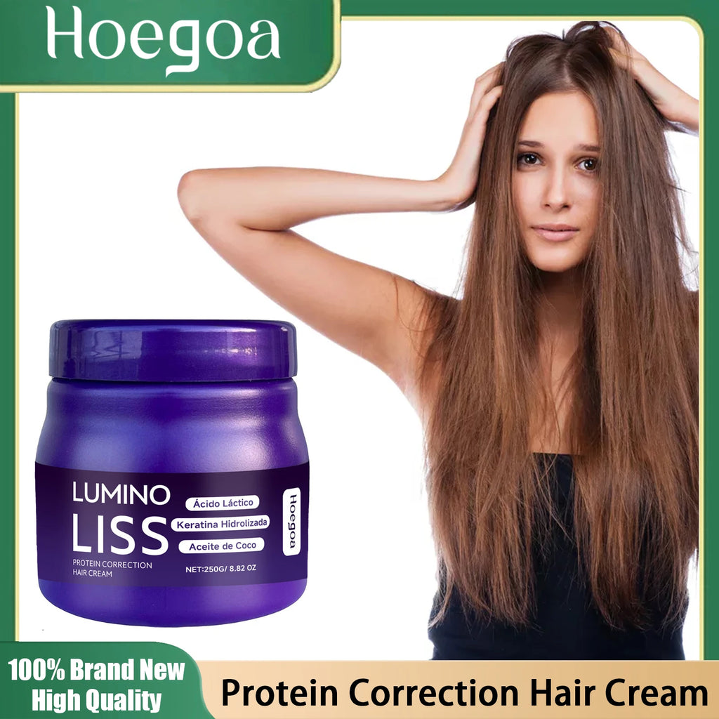 Keratin Hair Straightening Cream Reduce Dry Frizzy Damaged Hair