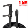 240W 2 in 1 USB To Type-C Cable Foldable Bracket Data Cable Type C Fast Charging Desk Holder