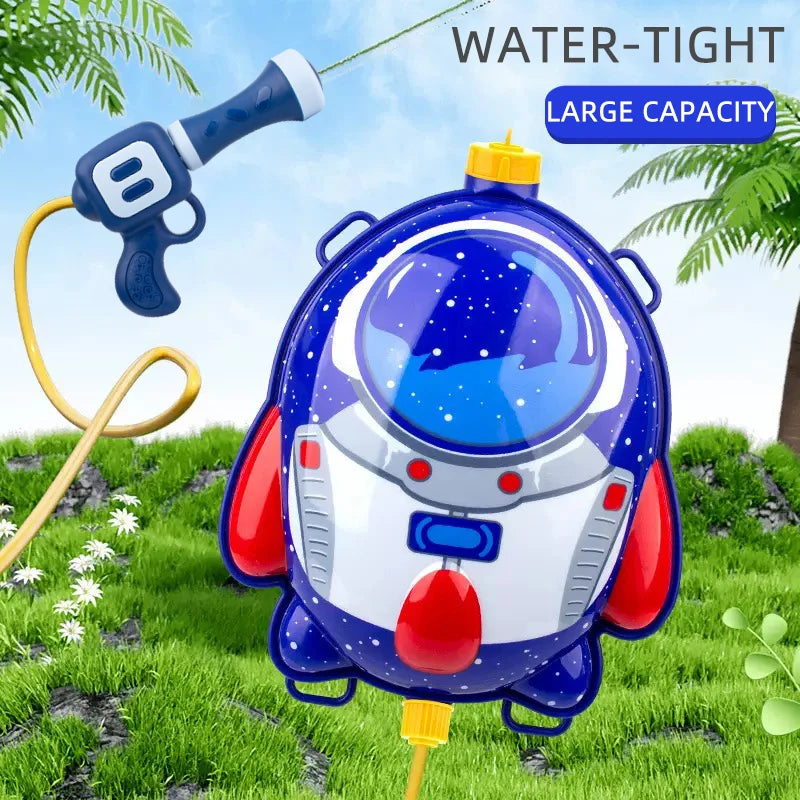 Children's water gun splashing toys Backpack water gun Summer beach toys Water fight Boys girls Backpack water gun outing toys C