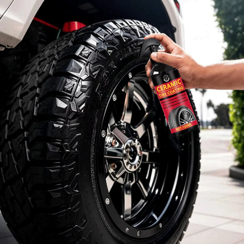 Ceramic Tire Coating Shine Spray Tyre Gloss Plastic Rubber