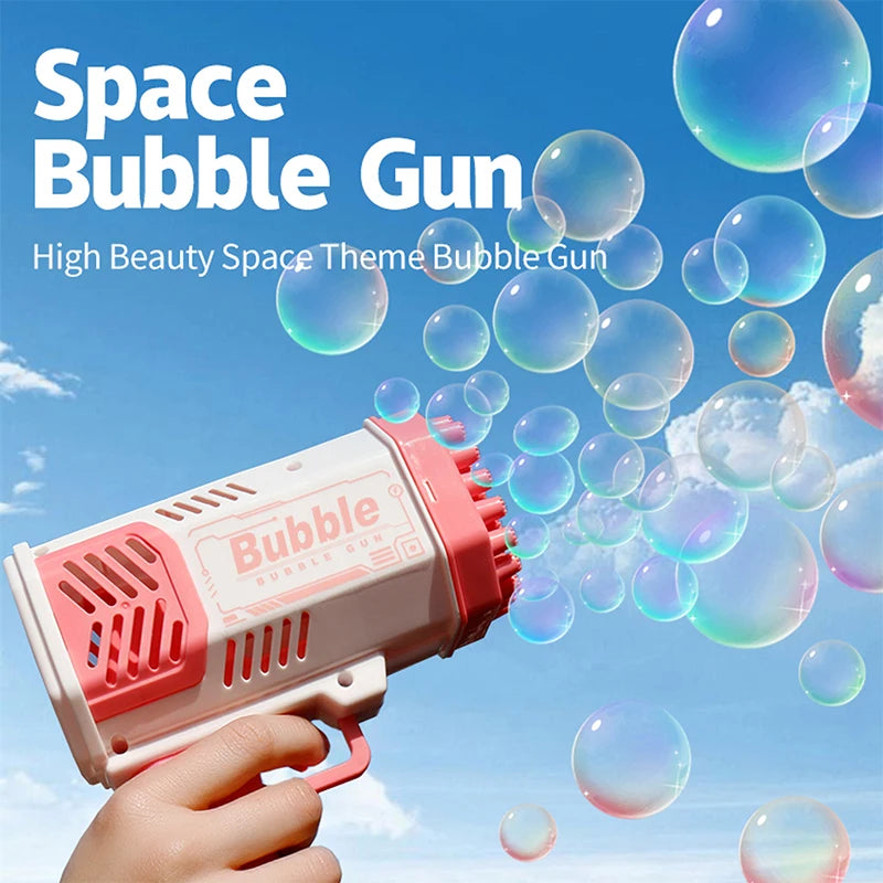 40 Hole CHILDREN'S Outdoor Toy Bubble Gun Electric Toy Blowing Bubbles (Without Bubble Water)