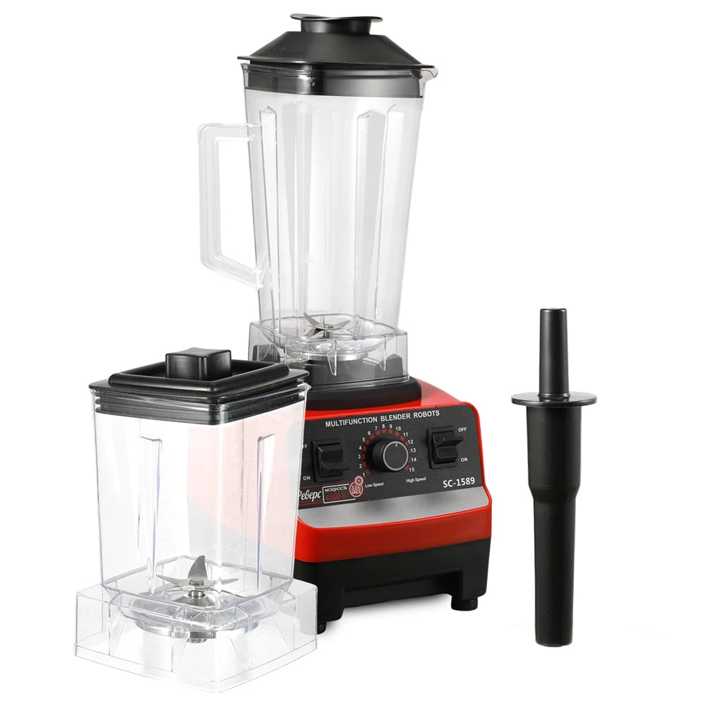2 IN 1 Electric Blender 2000W Professional Mixer Juicer Smoothie